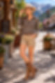 Hayden-merino zip neck top-sahara stripe summer - 2.jpeg
