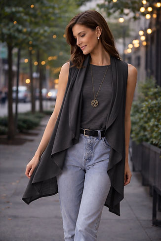 Cardigan Wrap-merino wool charcoal - 2.jpeg
