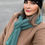Thumbnail: Merino Travel Wrap & Scarf | Dusty Teal | Midweight Rib