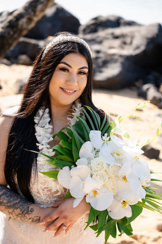 Kauai wedding at Anini Beach