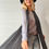 Thumbnail: Merino Travel Wrap & Scarf | Black & Grey Stripe | Midweight Rib