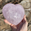 Thumbnail: Puffy Lavender Rose Quartz Heart