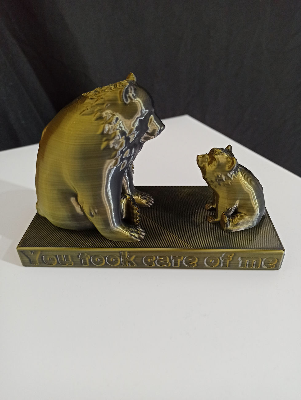 mumma bear ornament. Showing mum and cub