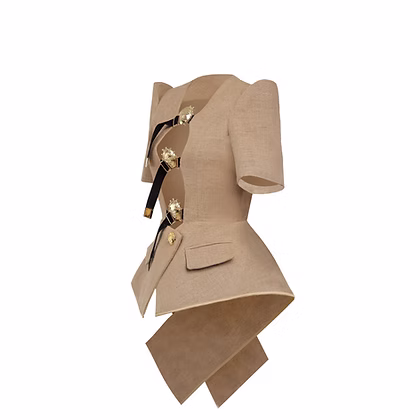 edgy pants feature accentuated hips with side panels, creating a bold and unique look.