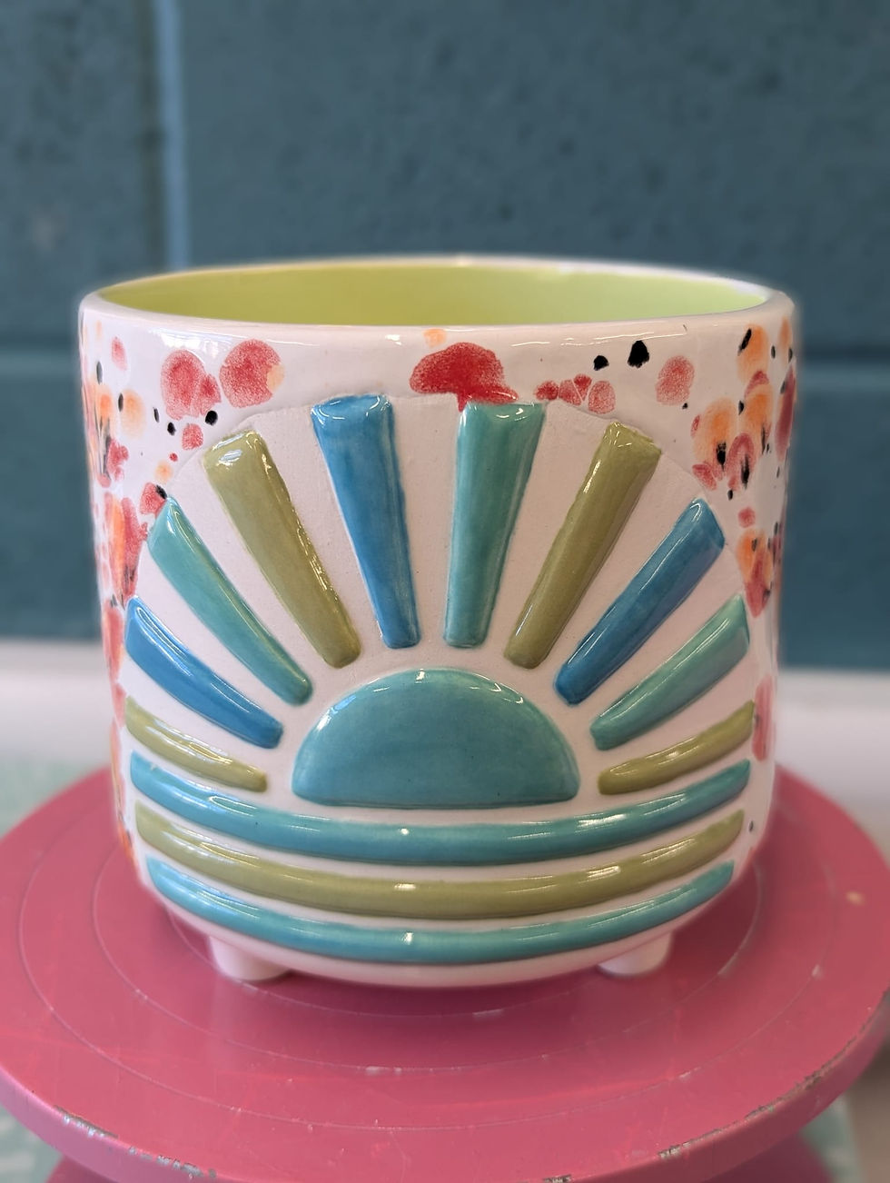 Crystal Glaze Sunbeam Planter