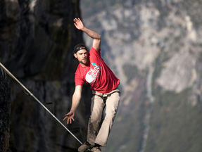 Man on a high wire