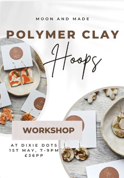 Polymer Clay Hoops and Charm Bracelet Workshop