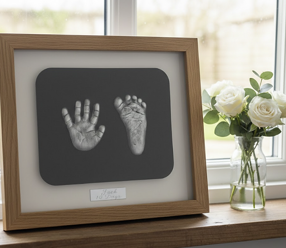 Outprints in oak frame.png