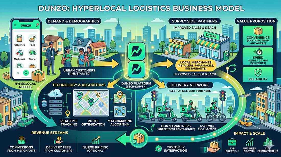 Dunzo’s Hyperlocal Logistics Business Model