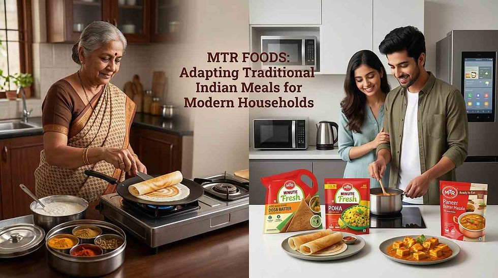 MTR Foods’ Adaptation of Traditional Indian Meals for Modern Households