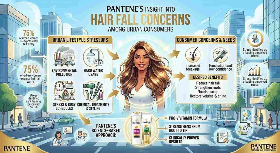 Pantene’s Insight into Hair Fall Concerns Among Urban Consumers
