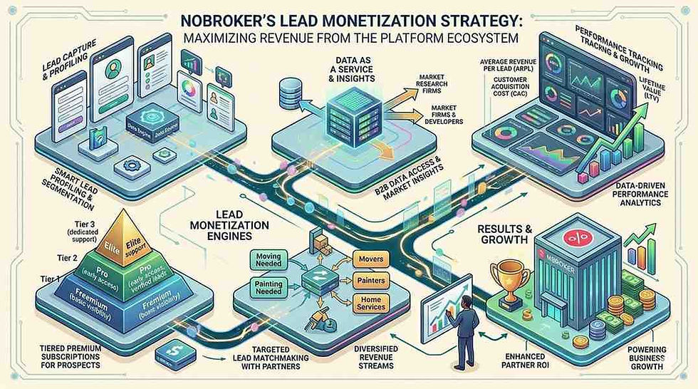 NoBroker’s Lead Monetization Strategy