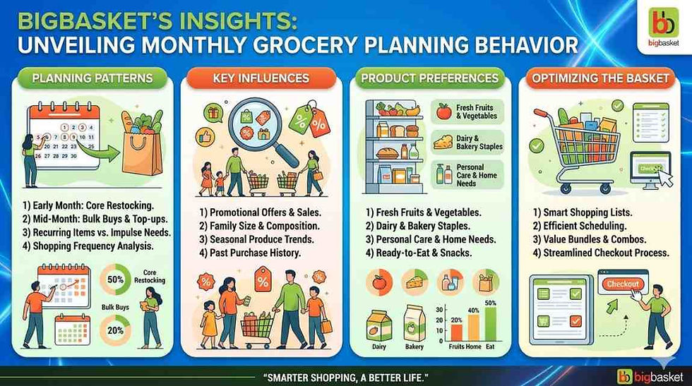 BigBasket’s Insight into Monthly Grocery Planning Behavior