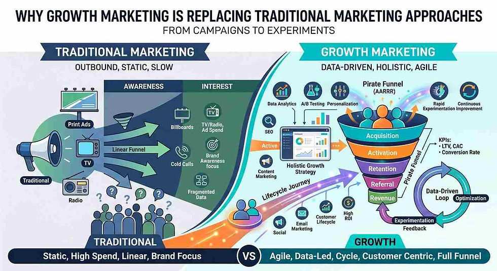 Why Growth Marketing Is Replacing Traditional Marketing Approaches