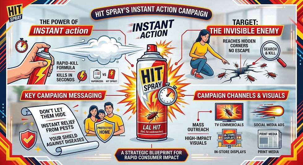 Hit Spray's Instant Action Campaign Messaging