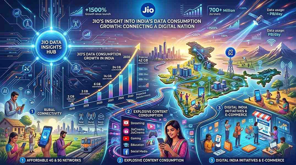 Jio’s Insight into Data Consumption Growth in India