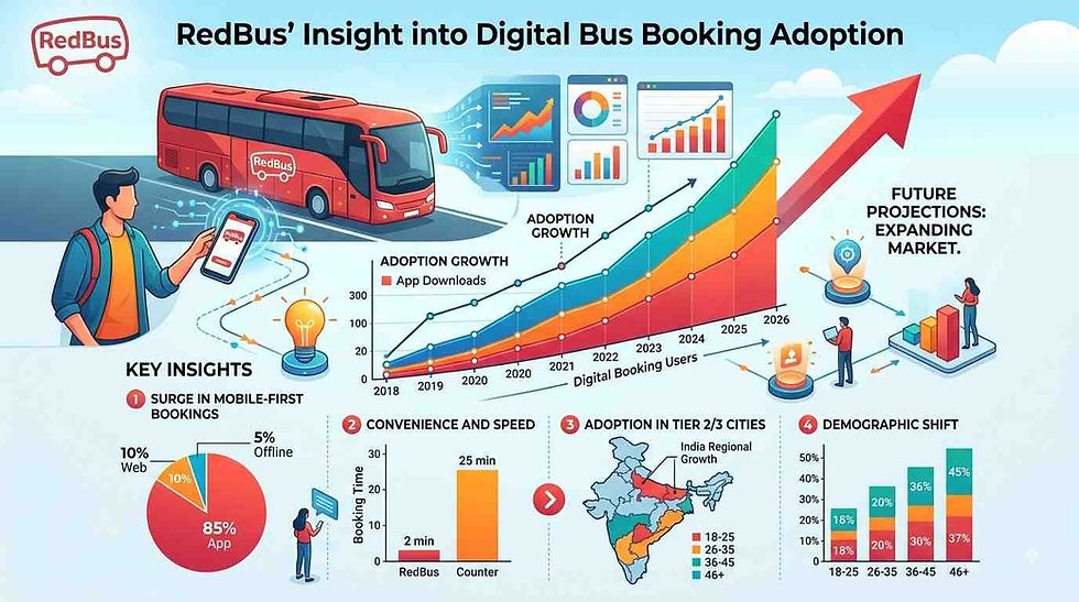 RedBus’ Insight into Digital Bus Booking Adoption