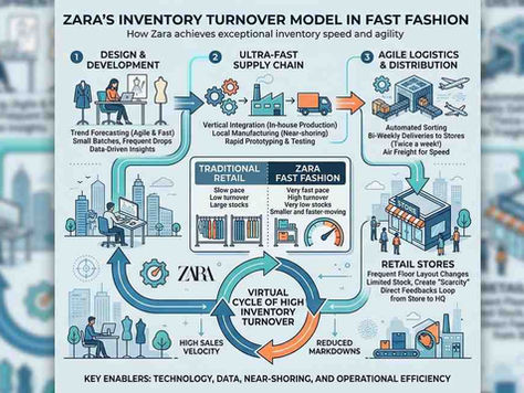 Zara's Inventory Turnover Model in Fast Fashion: How Supply Chain Became the Brand