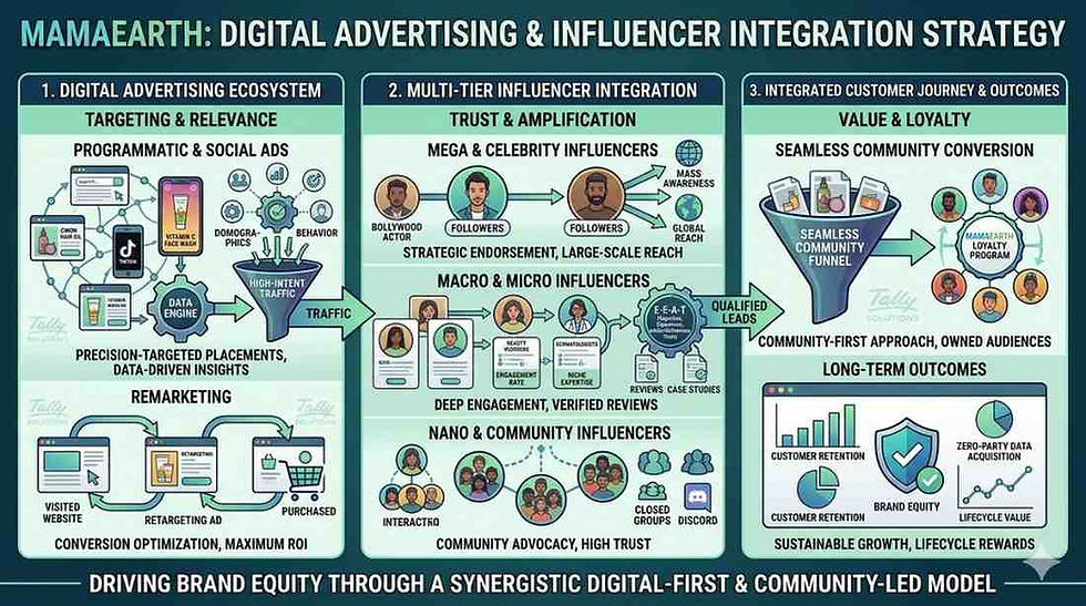Mamaearth’s Digital Advertising and Influencer Integration