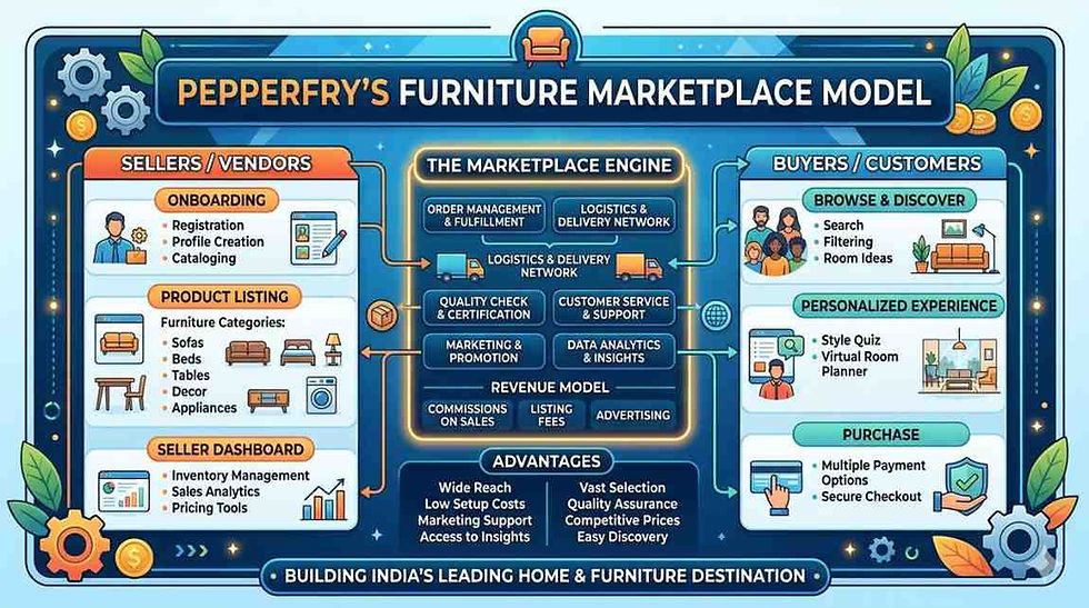 Pepperfry’s Furniture Marketplace Model