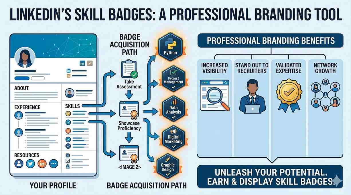 LinkedIn Skill Badges as a Professional Branding Tool