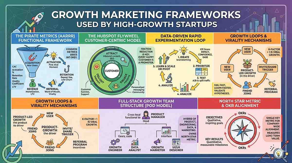 Growth Marketing Frameworks Used by High-Growth Startups