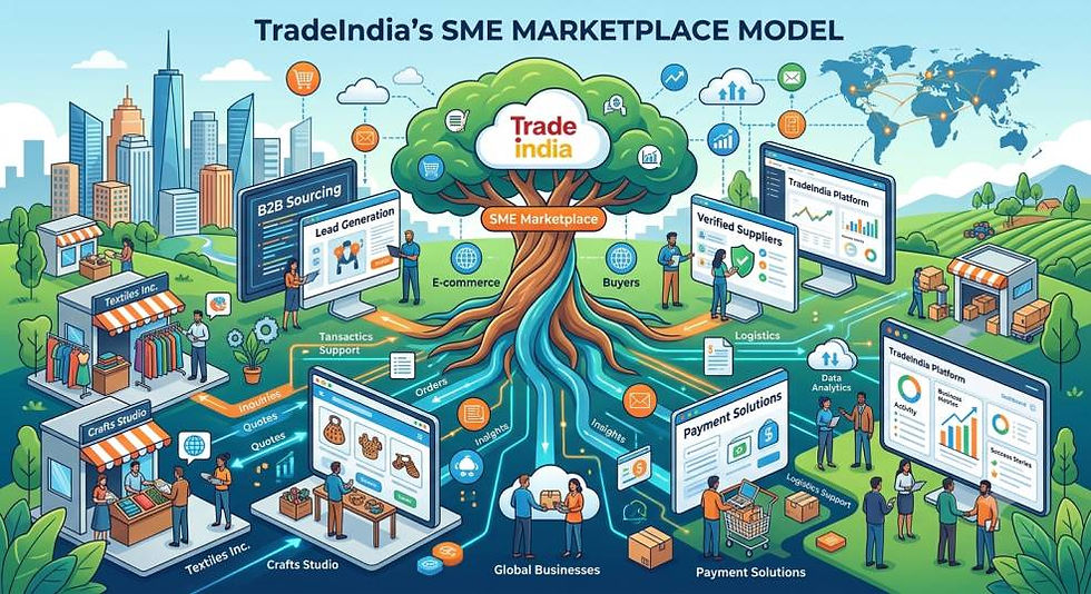 TradeIndia's SME Marketplace Model: From Digital Directory to Full-Stack B2B Ecosystem