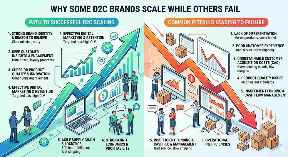 Why Some D2C Brands Scale While Others Fail