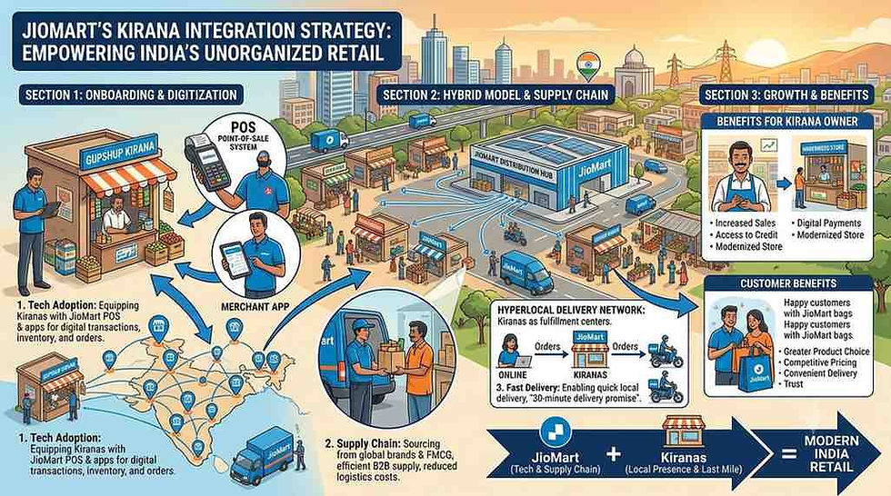 JioMart’s Integration Strategy with Kirana Stores