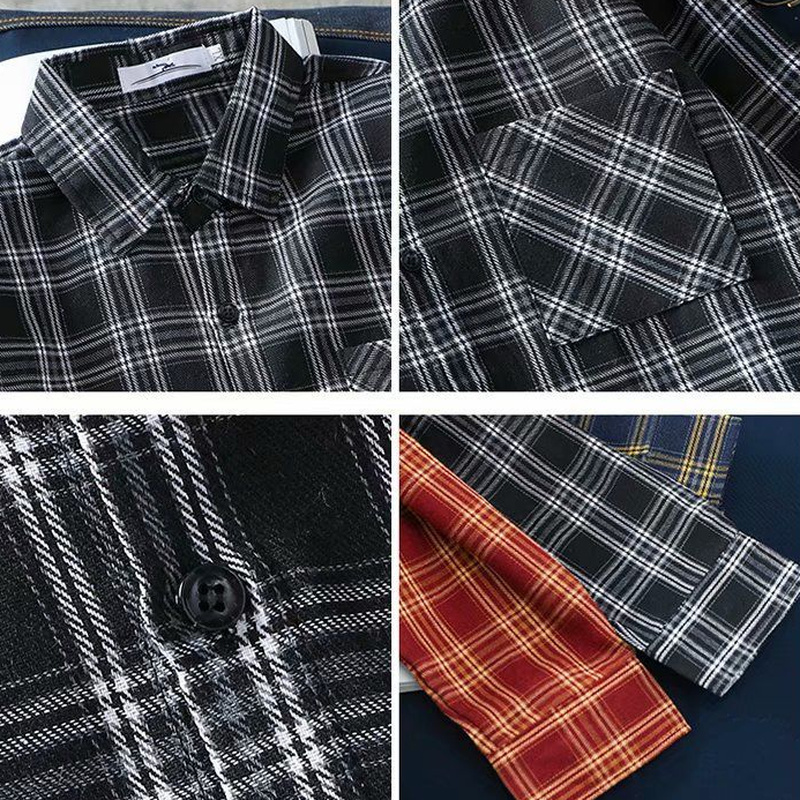 Thumbnail: Plaid Minimalist Loose Casual Shirt