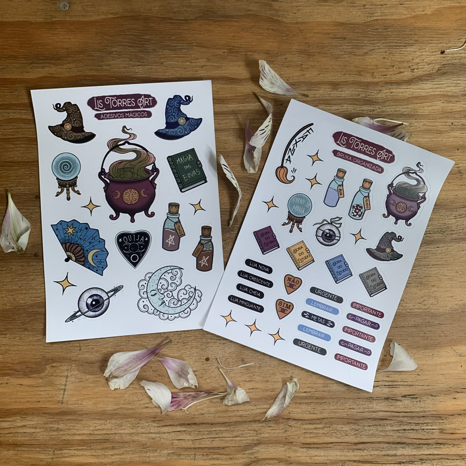 Kit Adesivos da Bruxa