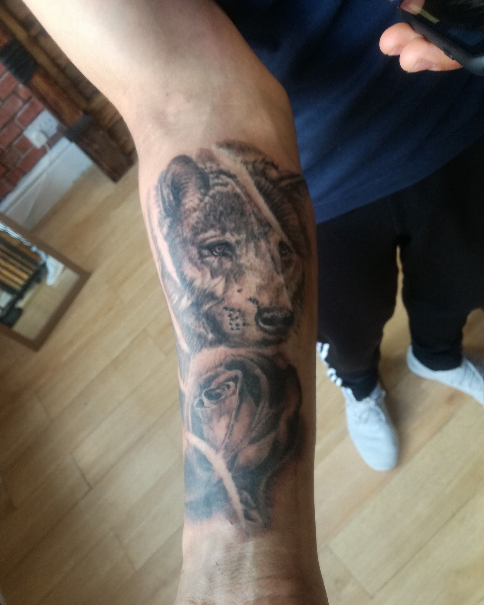 Wolf and Rose