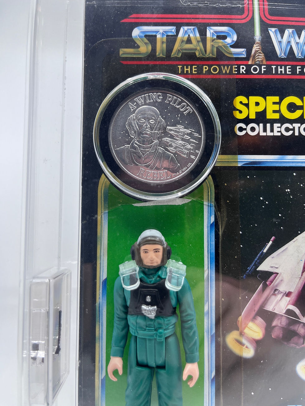 Thumbnail: CAS Graded A-Wing Pilot w/ Cardback and Coin