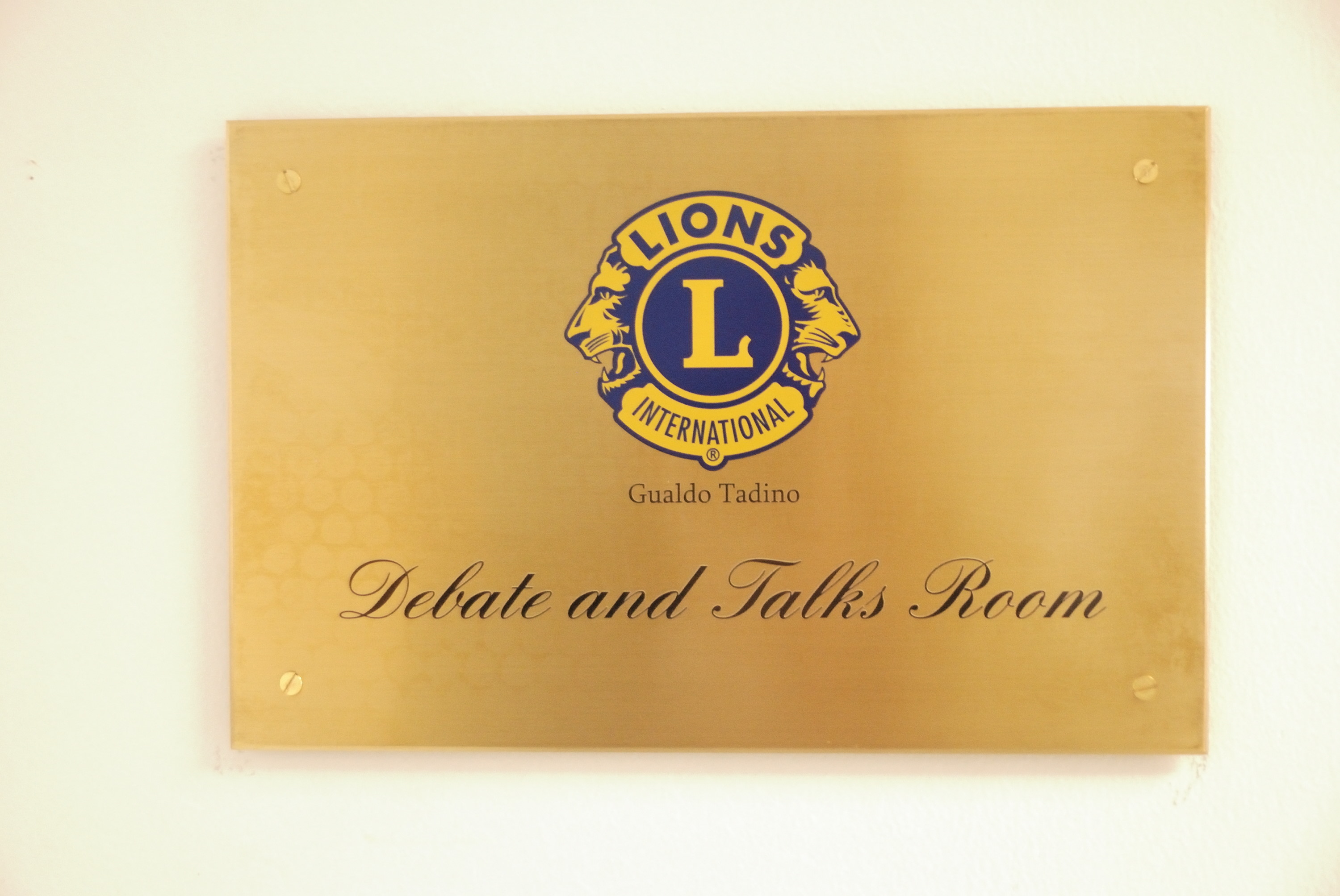 Inaugurazione Debate and talks room