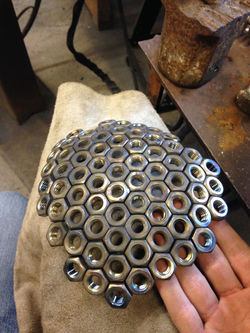 Welded stainless steel nuts