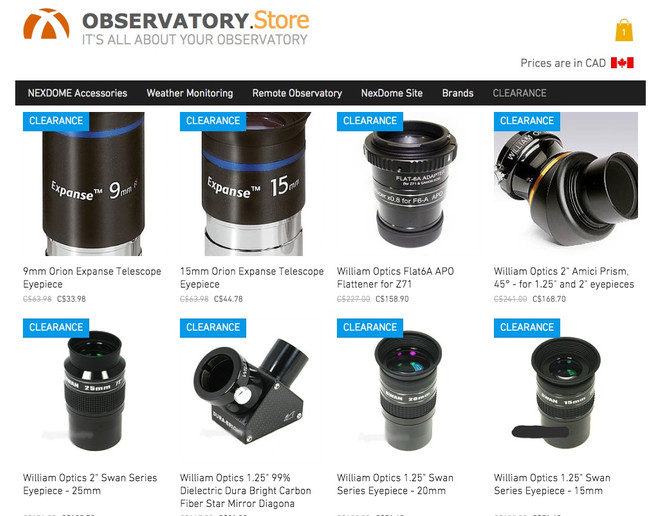 UPTO 50% OFF CLEARANCE EYEPIECES