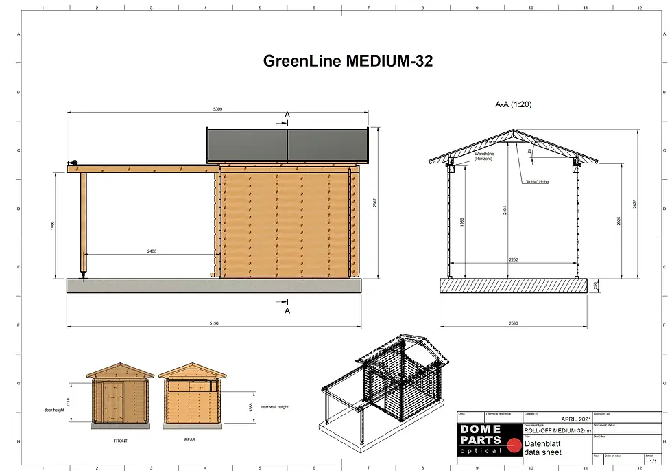 Thumbnail: GREENLINE MEDIUM-32 ROLL-OFF OBSERVATORY 2.25m