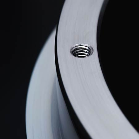 Peça fabricada em CNC