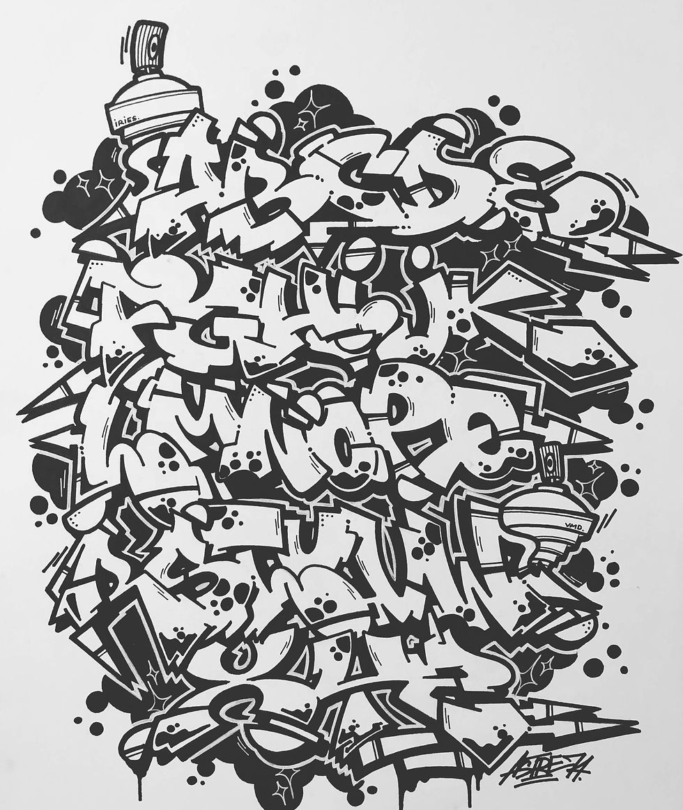 B&W Alphabet / Print