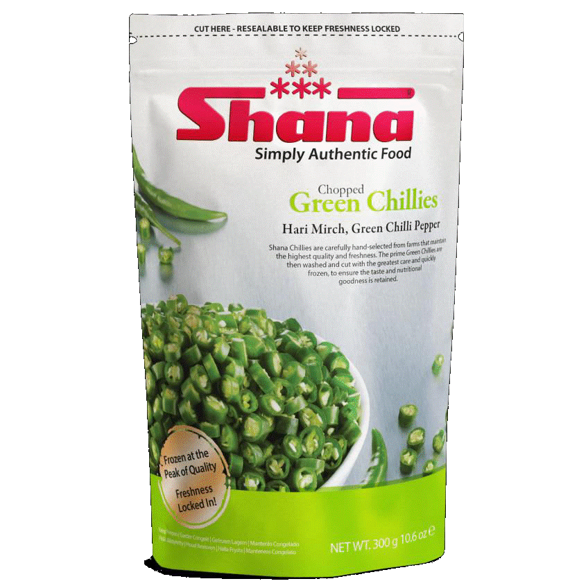 SHANA Chopped Green Chillies 300g