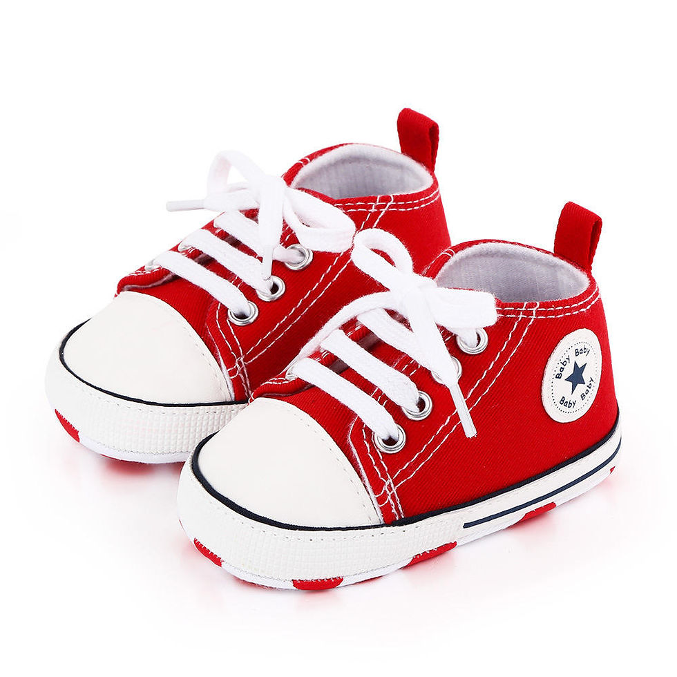 Thumbnail: Soft Infant Canvas Shoes - Red