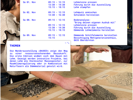 25./ 26.10. - 8./9.11. 2025: Bau Bio Wanderausstellung