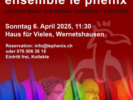 06.04.2025: Konzert „Variations“, Ensemble „le phénix“