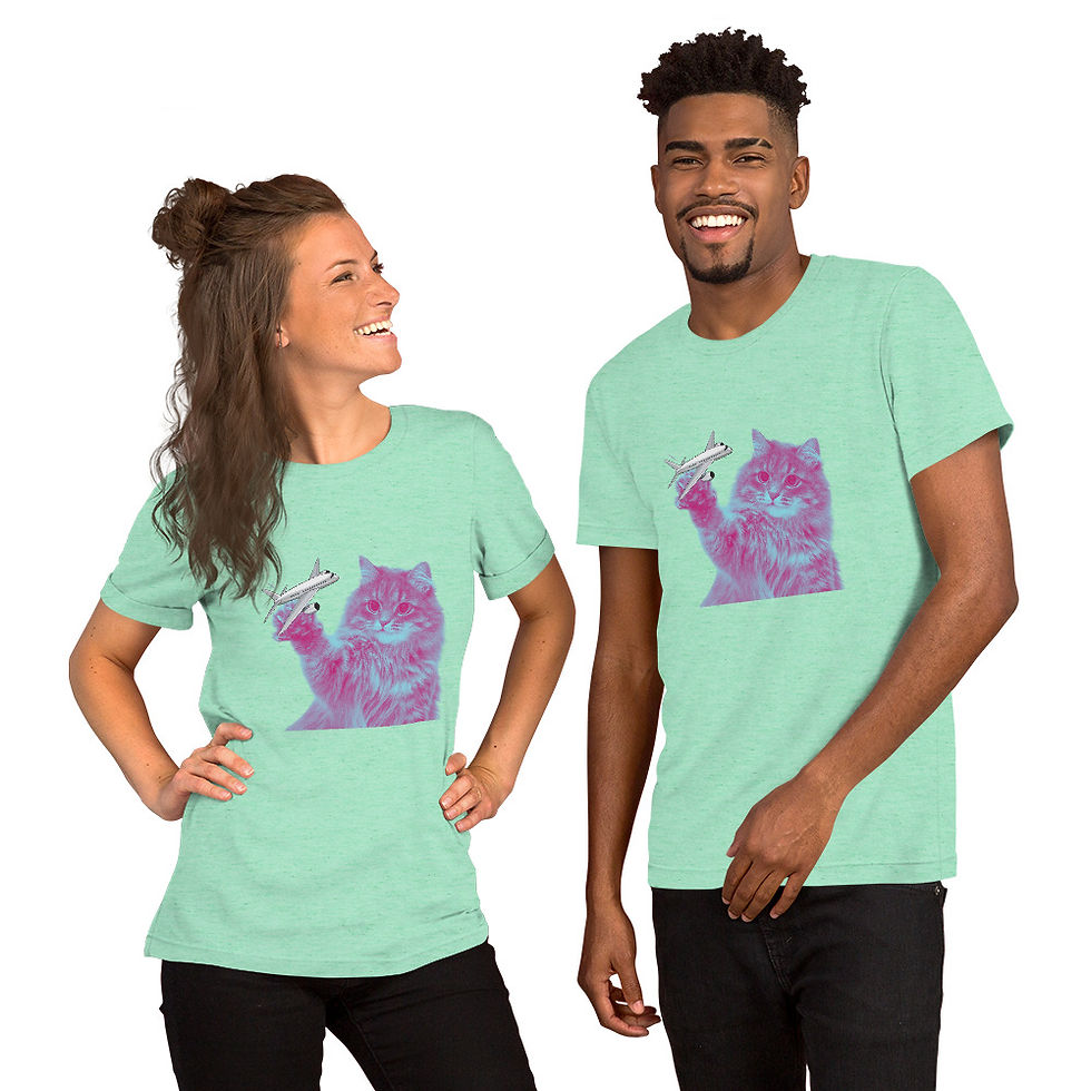 Miniature : T-Shirt Chat Avion nous sachons