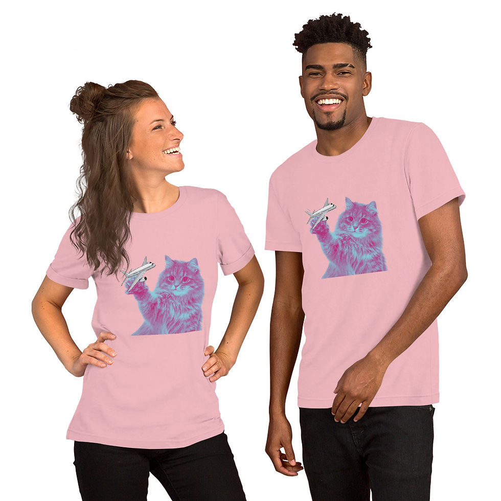 Miniature : T-Shirt Chat Avion nous sachons