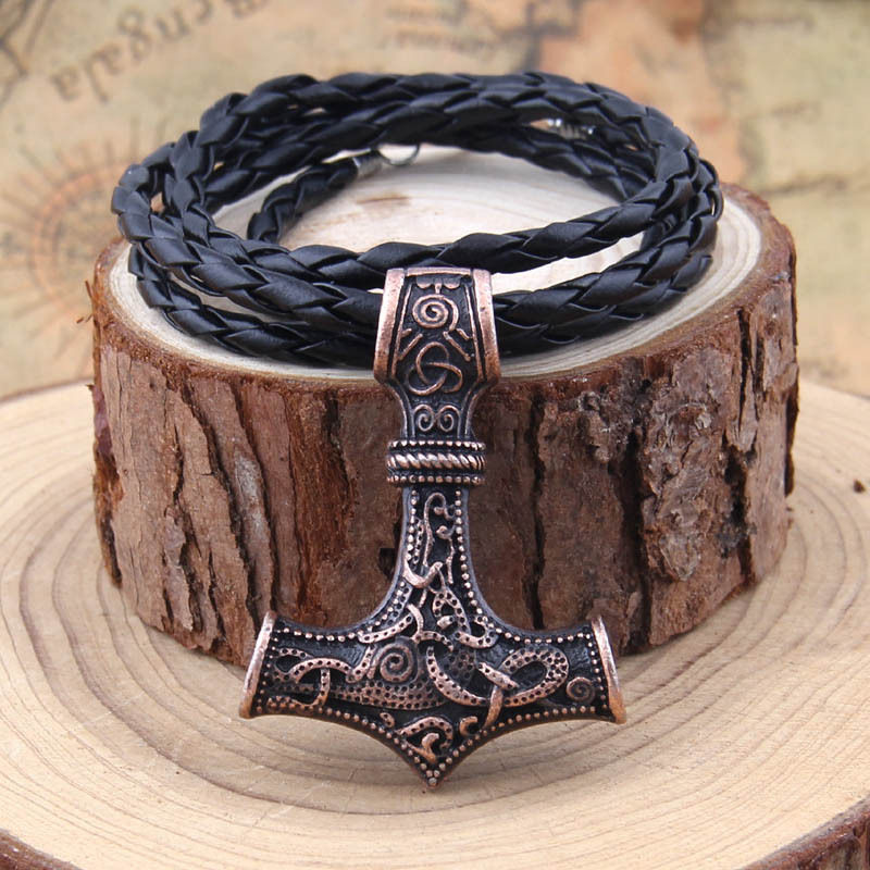 Thumbnail: Nordic Viking Amulet Thor's Hammer Mjolnir Pendant