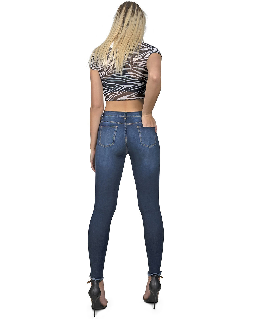 Thumbnail: Arden Distressed Skinny Jeans