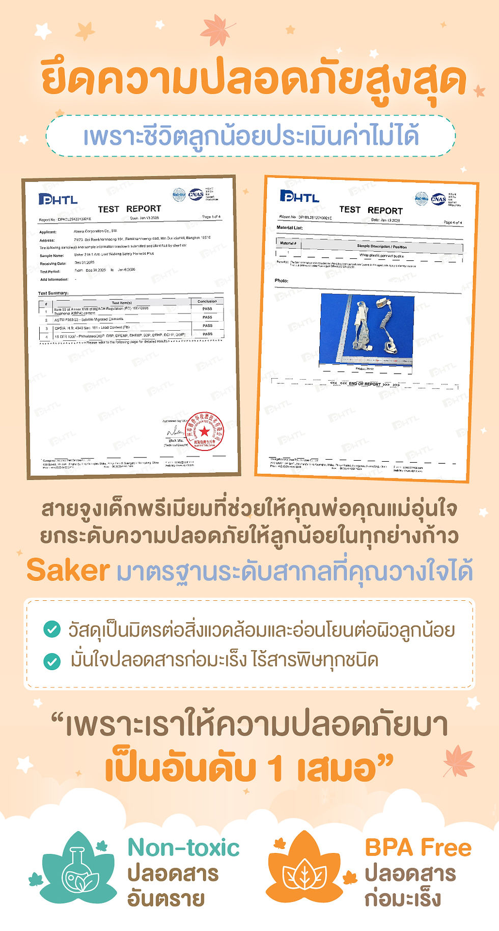 縮圖：2 in 1 Anti-Lost Walking Safety Harness Plus สายจูงเด็กป้องกันสูญหาย