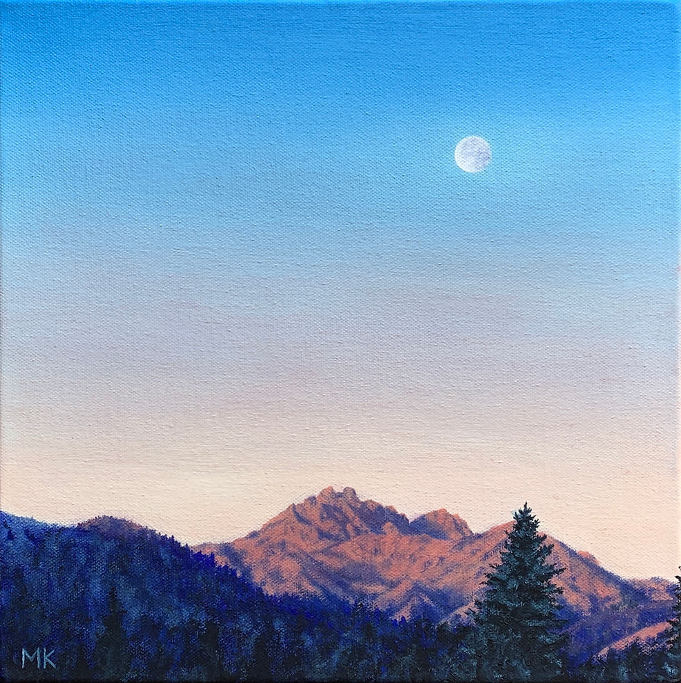 Mt Gardner Cold Moon