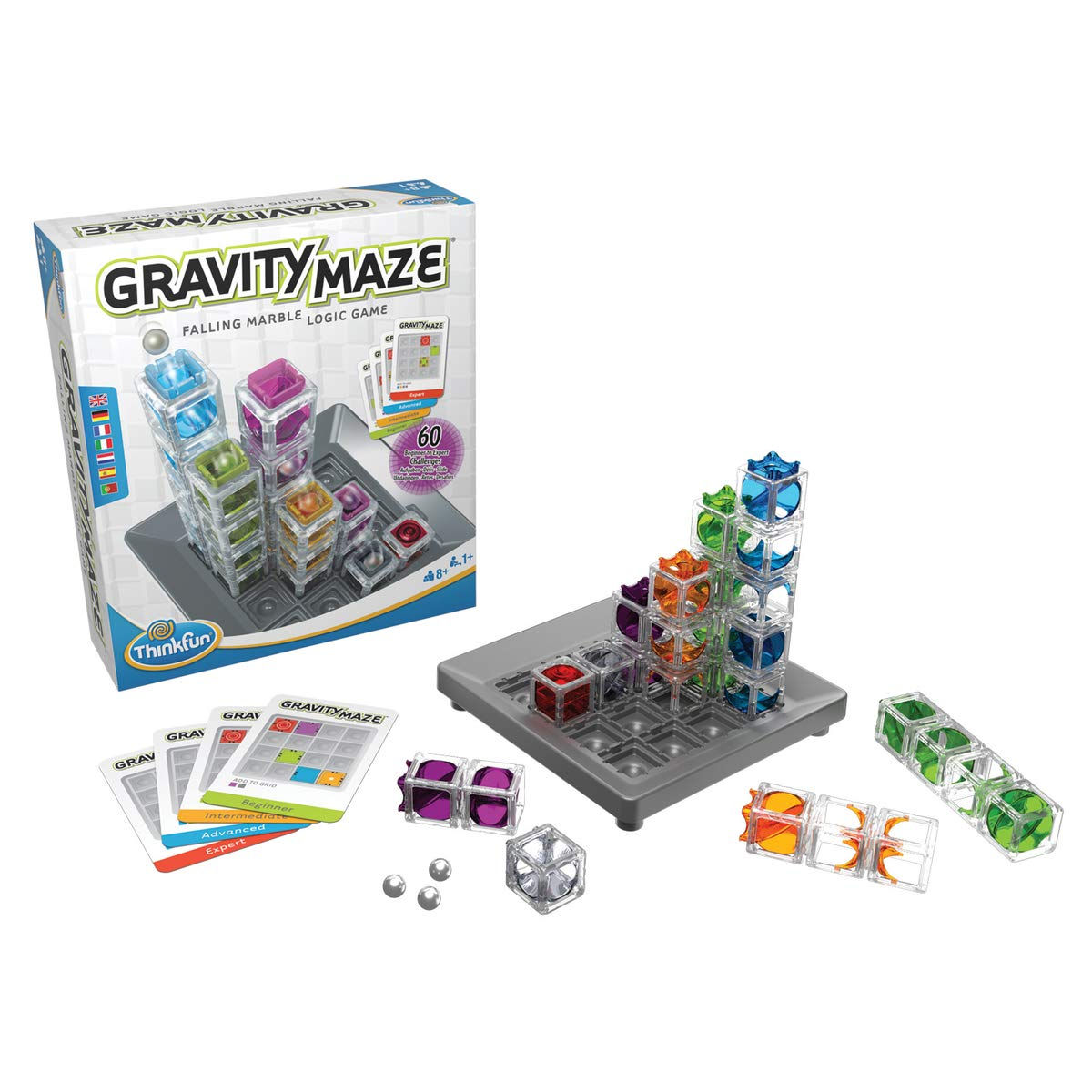 ThinkFun Gravity Maze Falling Marble Challenge Logic Brain Game and STEM Toy ...
